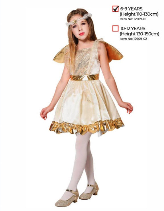 CHILDREN GOLDEN ANGEL COSTUME